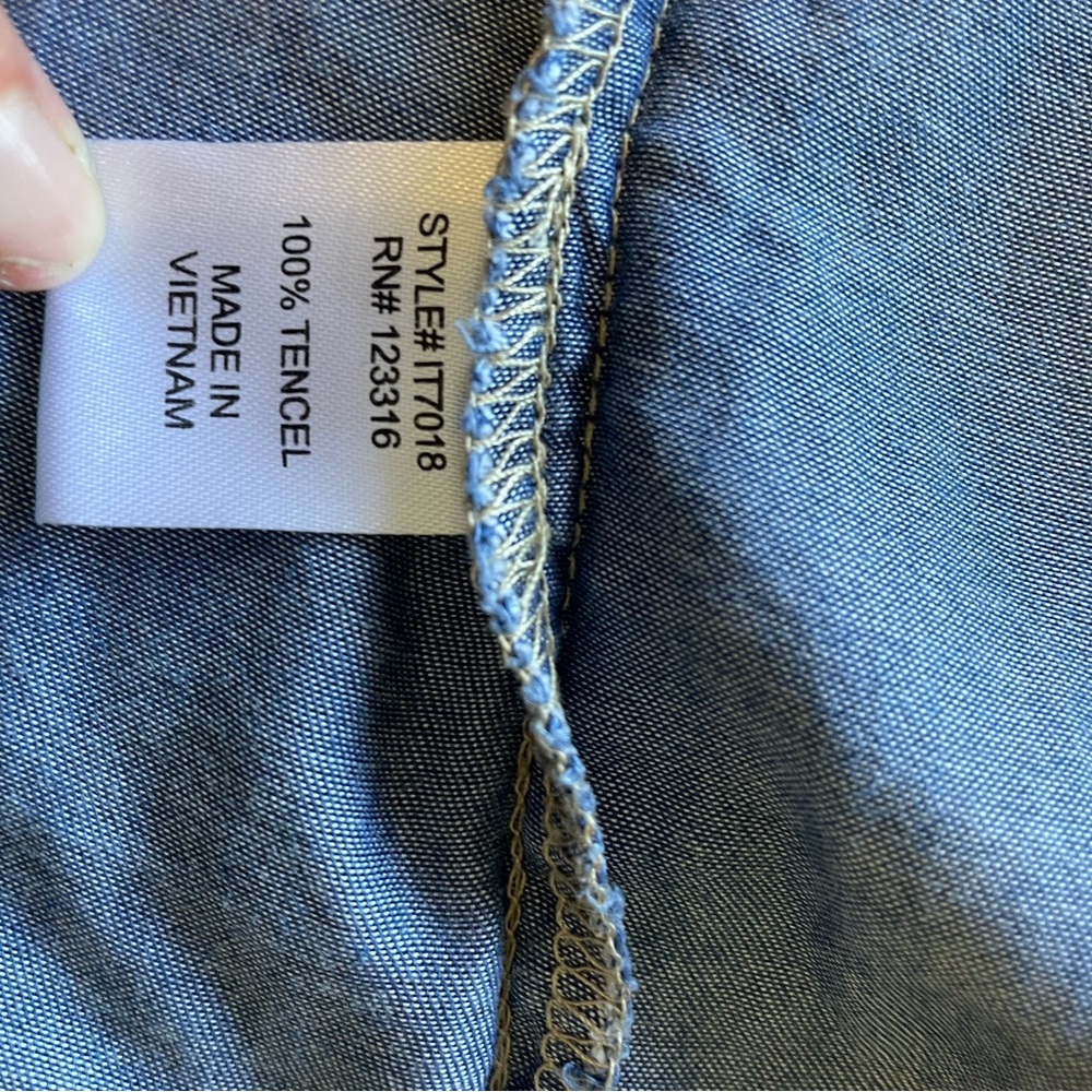 Iris Classic Blue Button Shirt - image 5